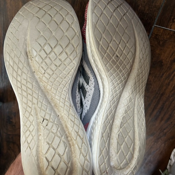 Adidas White and Red Athletic Sneakers - Picture 3 of 3